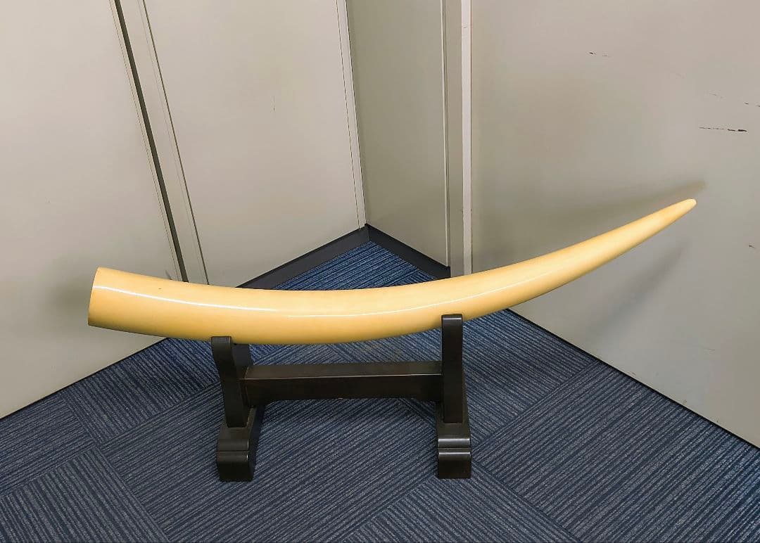 象牙風 一本牙 置物 オブジェ アンティーク 天然素材