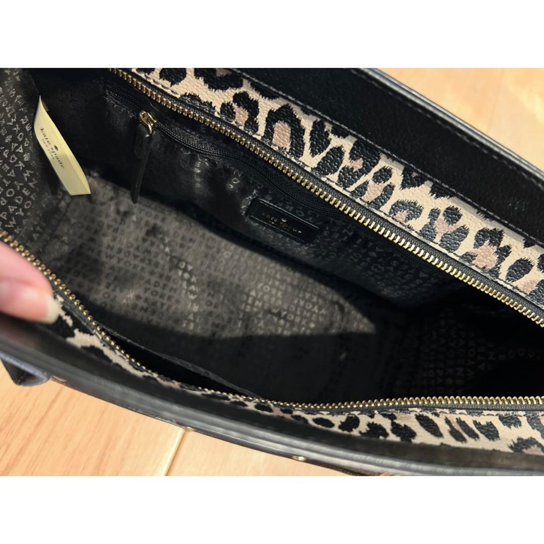 【美品】kate spade トートバッグ　レオパード　ヒョウ柄　ケイトスペード