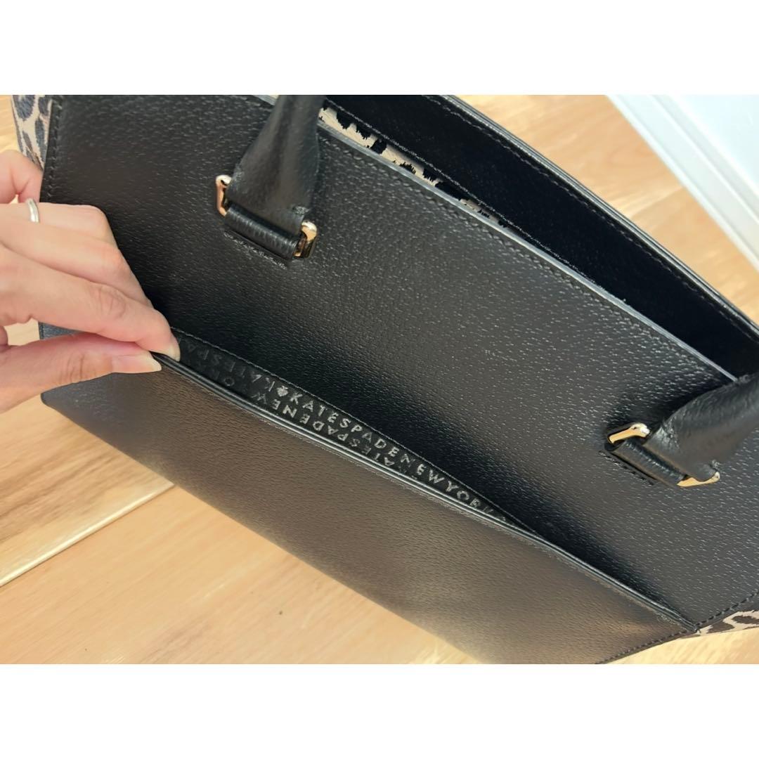 【美品】kate spade トートバッグ　レオパード　ヒョウ柄　ケイトスペード