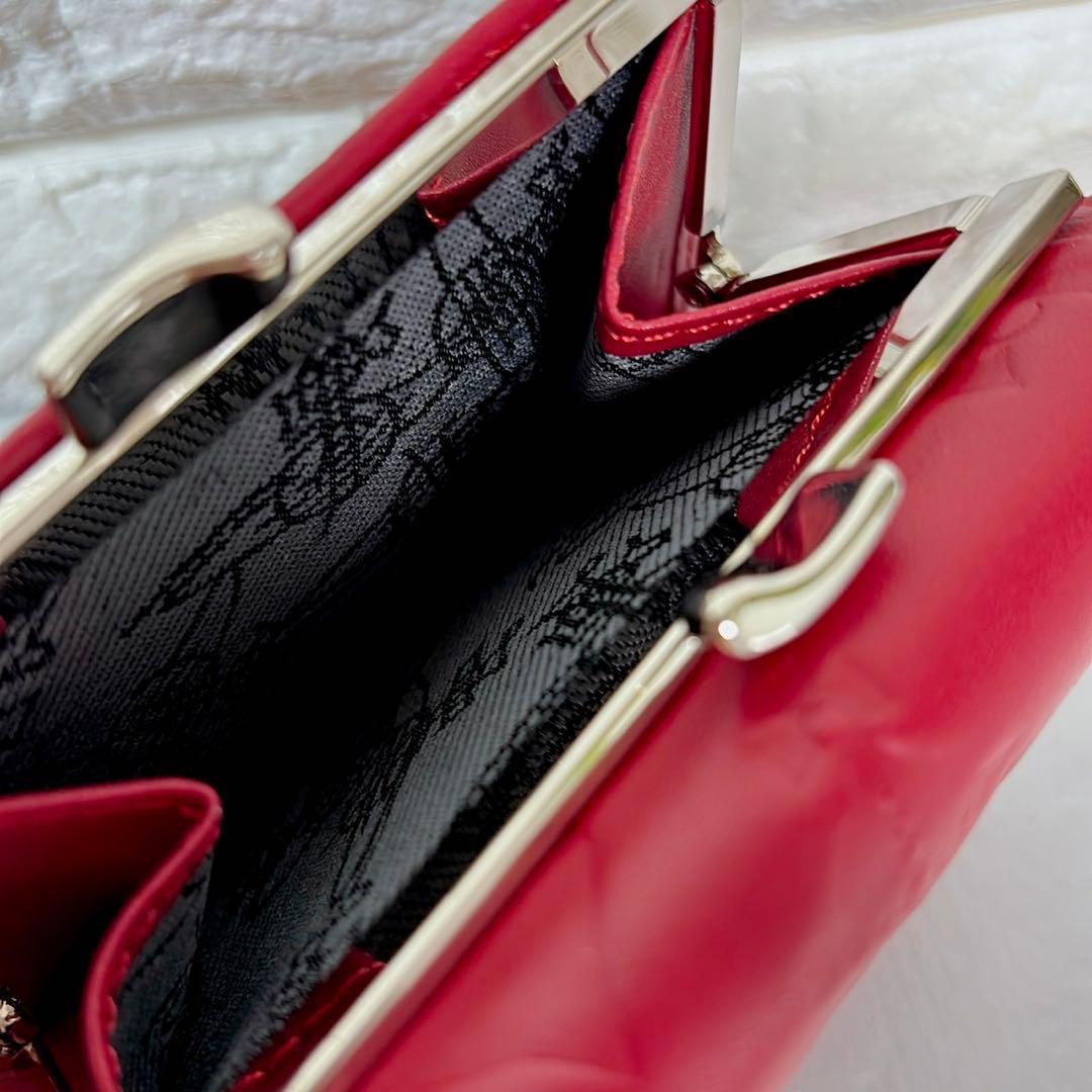 ショッパー付】Vivienne Westwood 3つ折り財布 レッド マット