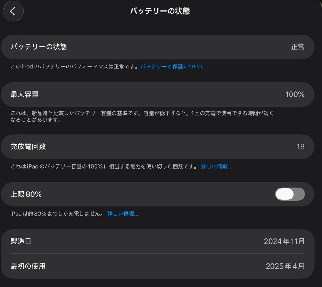 iPad Air 13インチ M3 256GB スペースグレイ／美品（再出品）