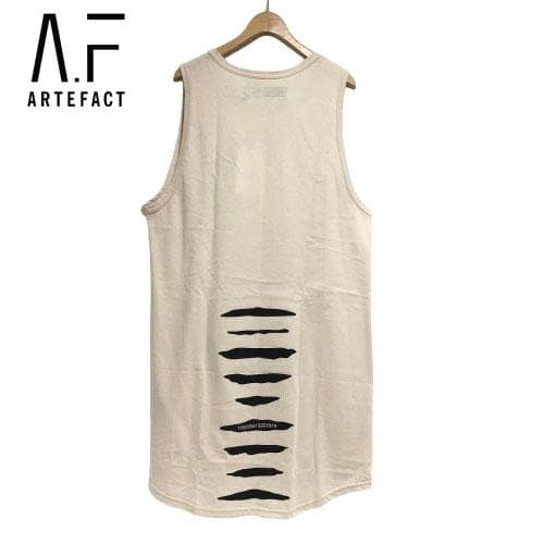 ○★新品未使用　A.F ARTEFACT　ロングタンクトップ　1　アイボリー