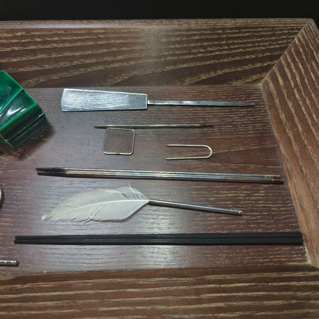 茶道具七事式 桑木香盆 織部香合 香炉 火道具セット 銀葉 香箸 全11点