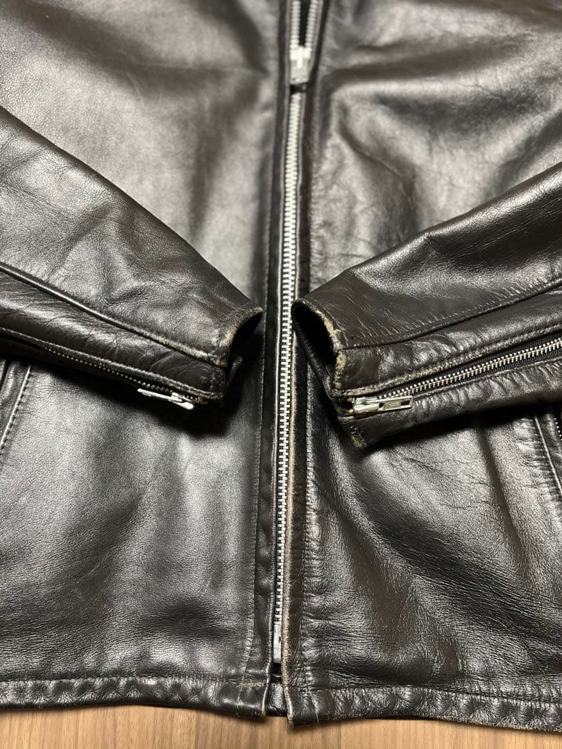 バ*サ様 ショット　ボア　ライナー付き　652 襟付　シングル　ライダース　アメ