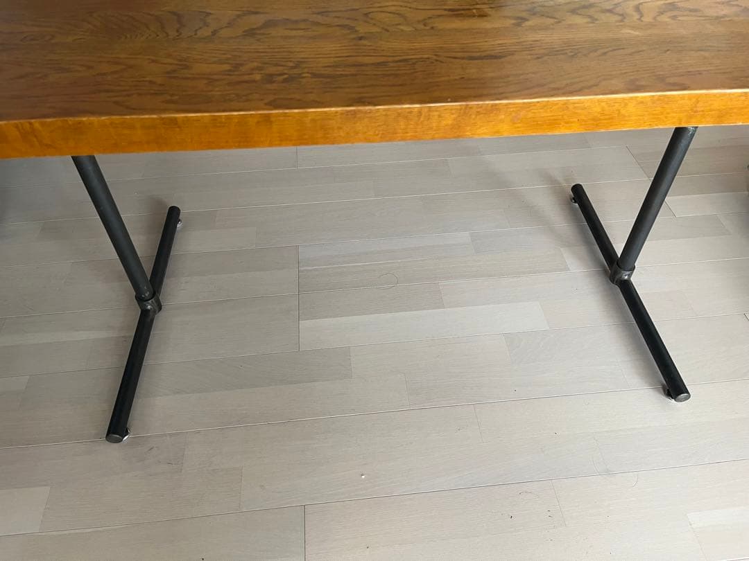 送料込　Knot antiques / クラッシュゲート　LDテーブル　無垢