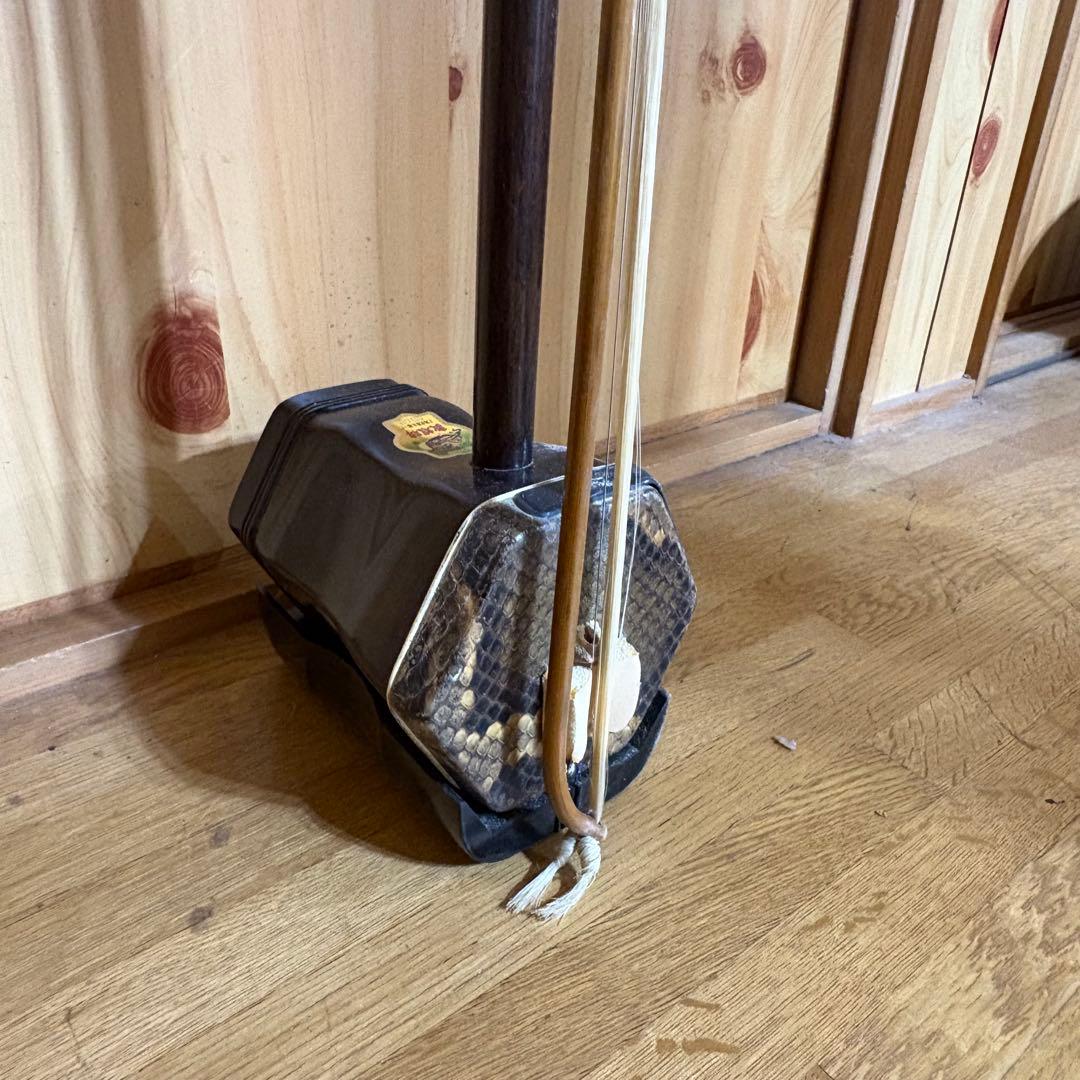 【ケース付き】二胡 木製 六角形ボディ