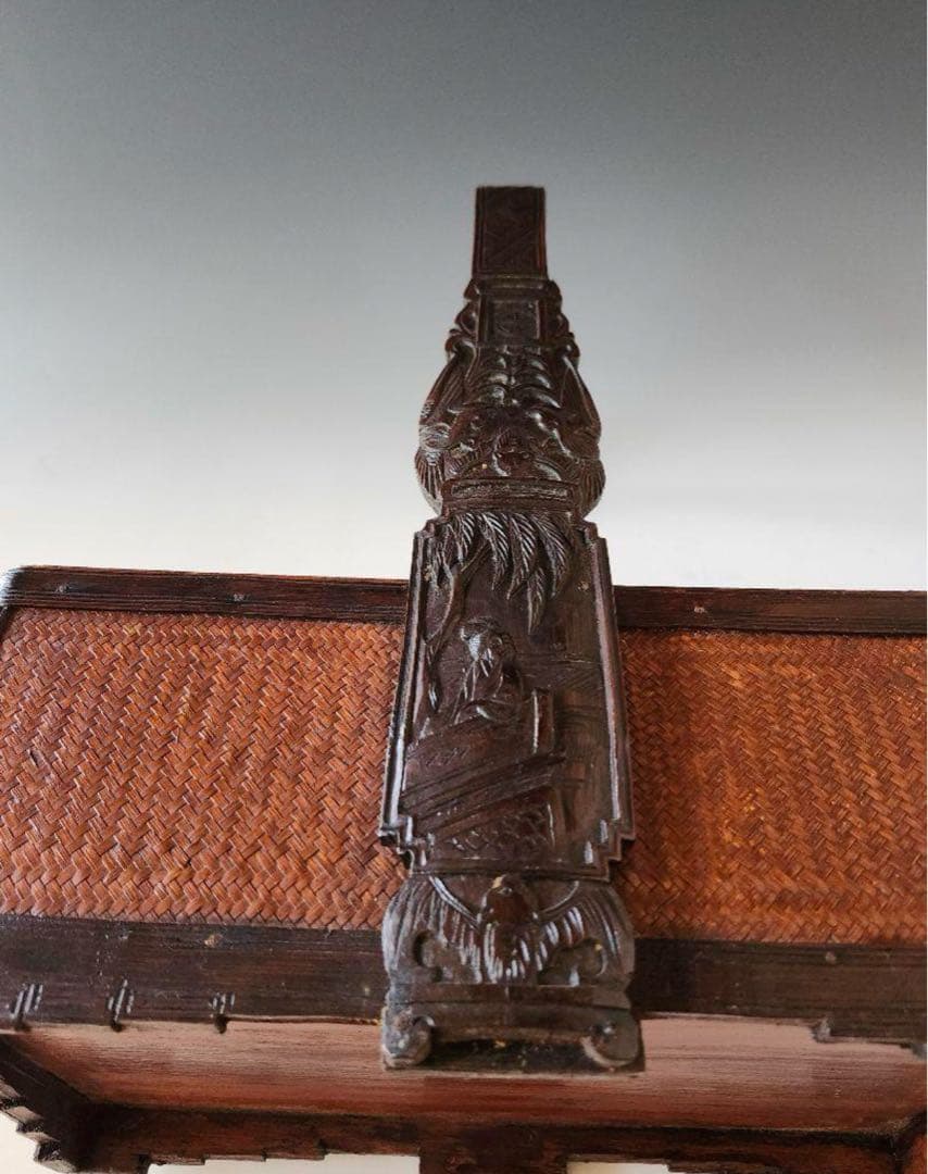 【セール】煎茶道具　茶道具　提籃　ていらん　籠　煎茶　茶道具　箱　竹　箱無し