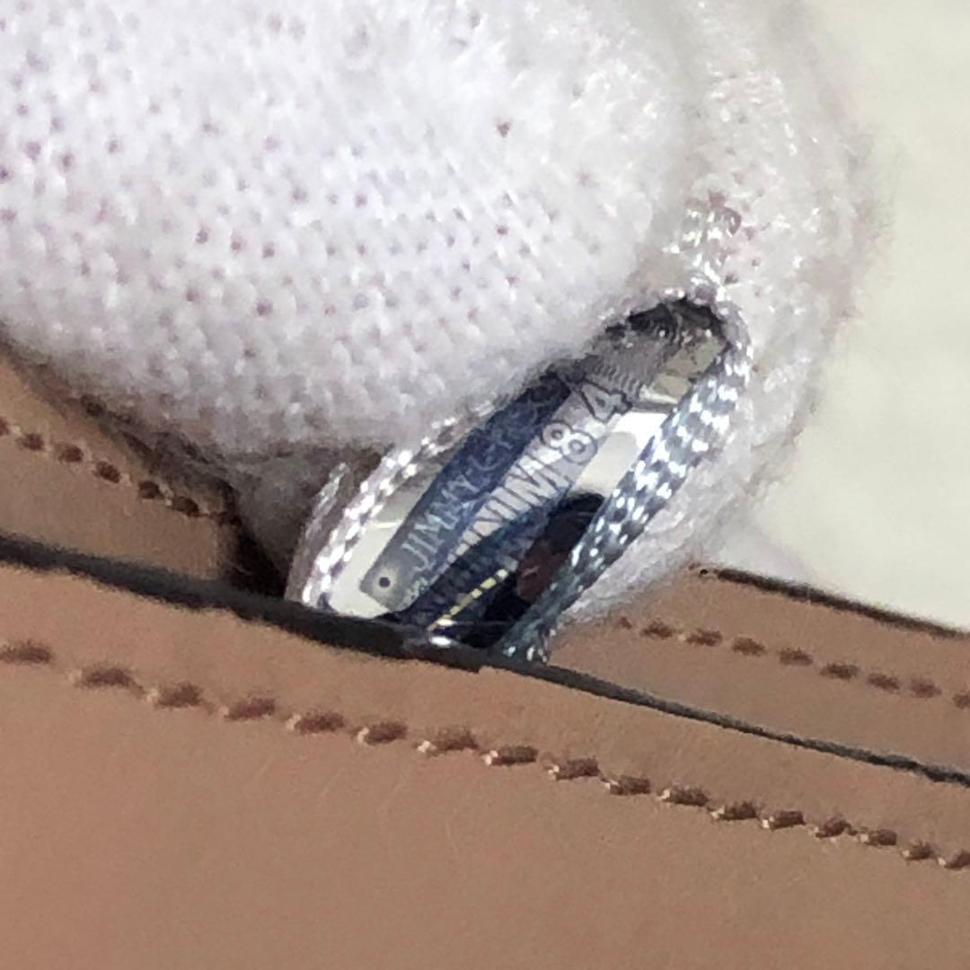 新品未使用　ジミーチュウ　三つ折り財布　シェリ　カラーストーン　リザード柄