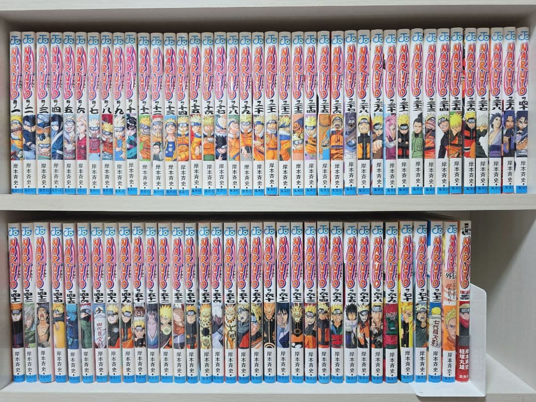 NARUTO 全72巻[完]+関連本2冊 全巻簡易クリーニング済み/N04