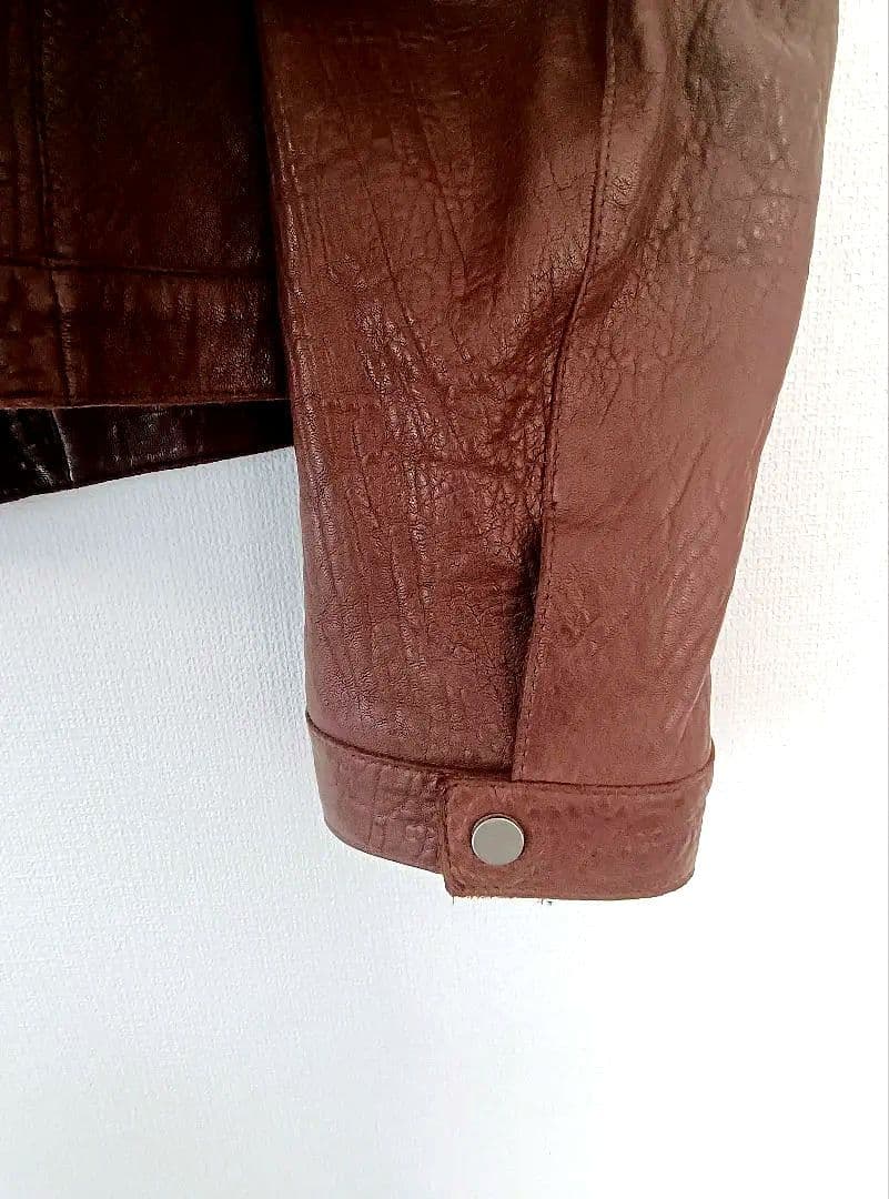 ピンクの猫　エンポリオアルマーニ EMPORIO ARMANI ライダース