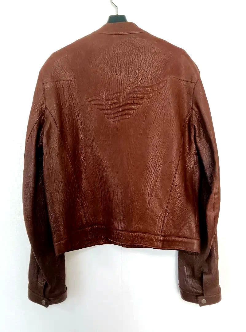 ピンクの猫　エンポリオアルマーニ EMPORIO ARMANI ライダース