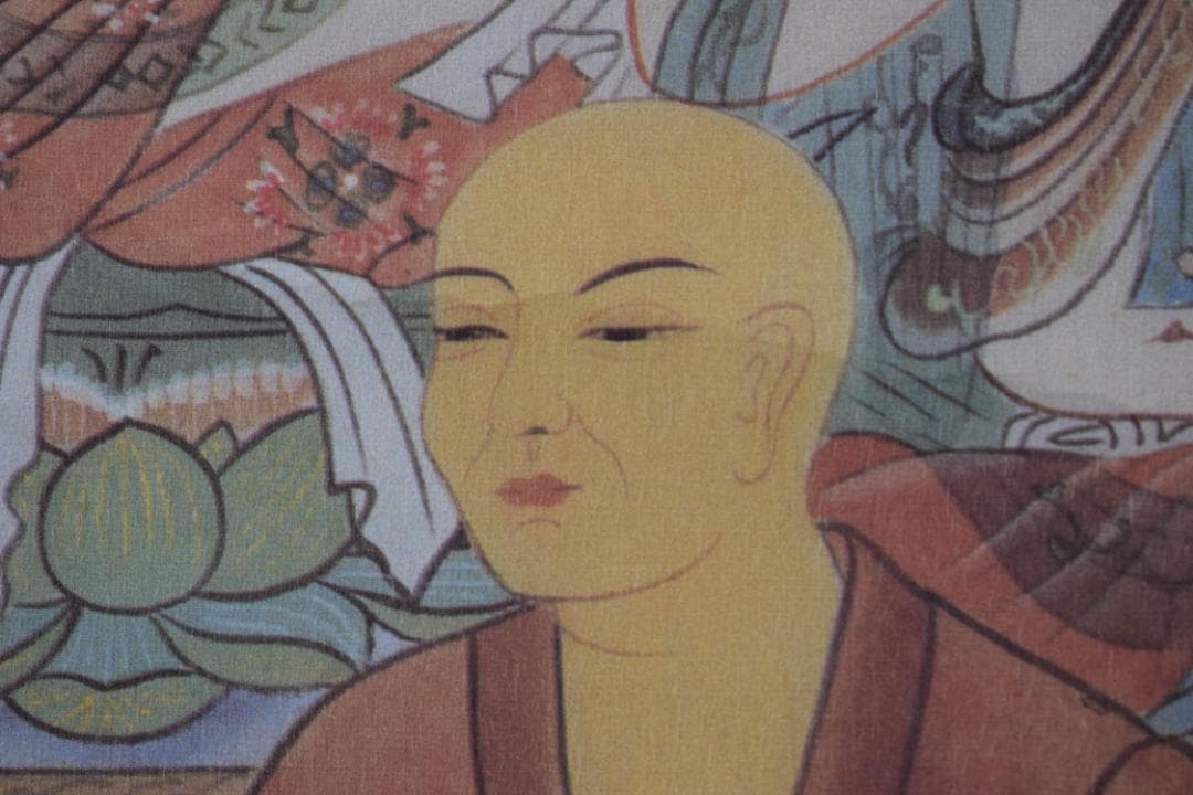 【複製】名称不詳/十三佛図/弘法大師/弘法十三佛図/工芸品/掛軸☆宝船☆Z-96