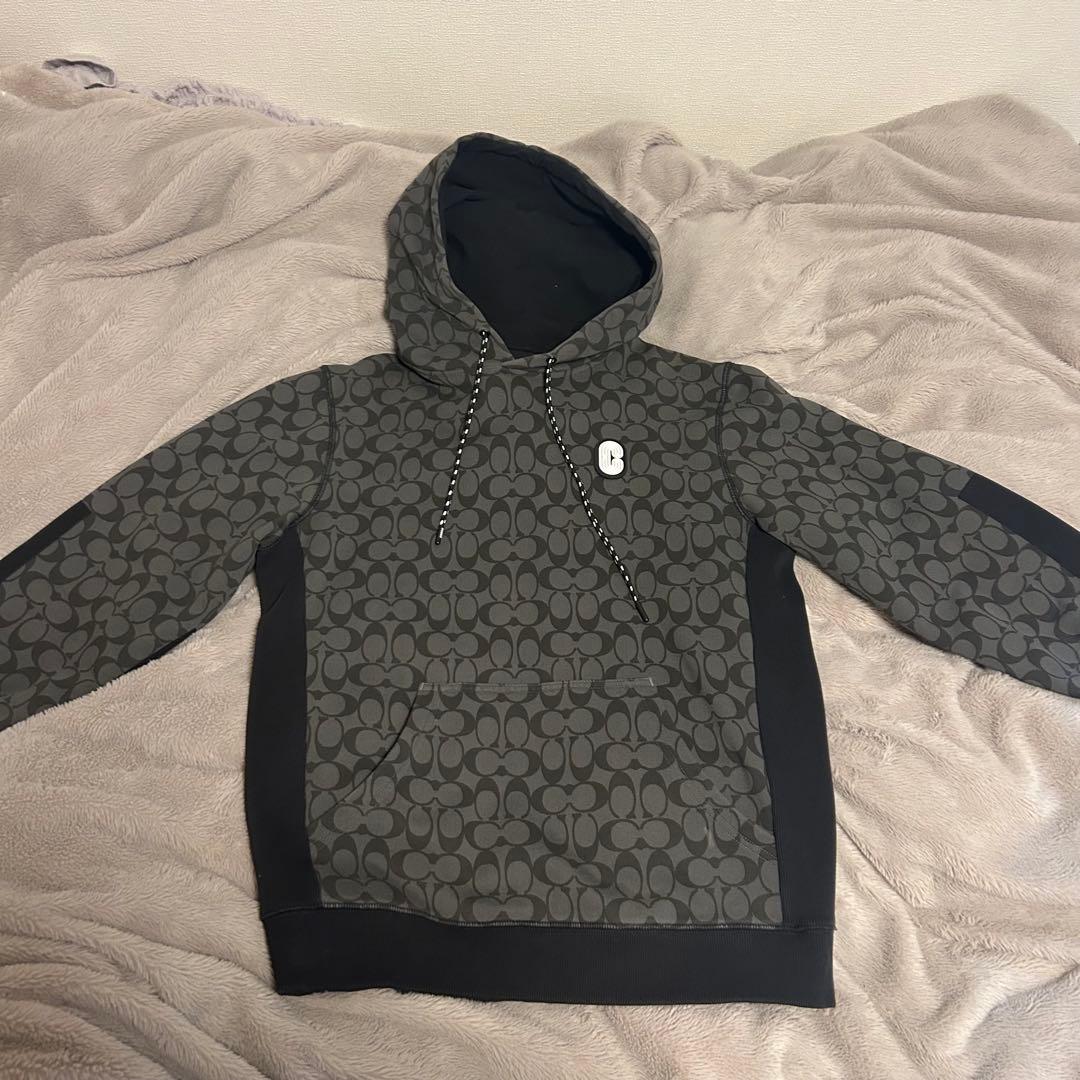 COACH パーカー スウェットパーカー グレー M