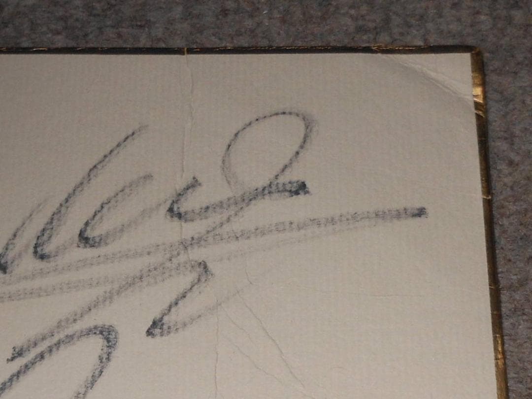 クールス　ロカビリークラブ　サイン　ポスター　ブロマイド？COOLS　水口晴幸