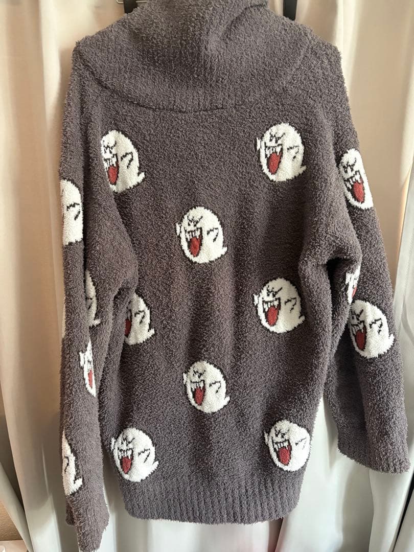 ジェラピケ スーパーマリオ テレサ ジャガード カウチン カーディガン F