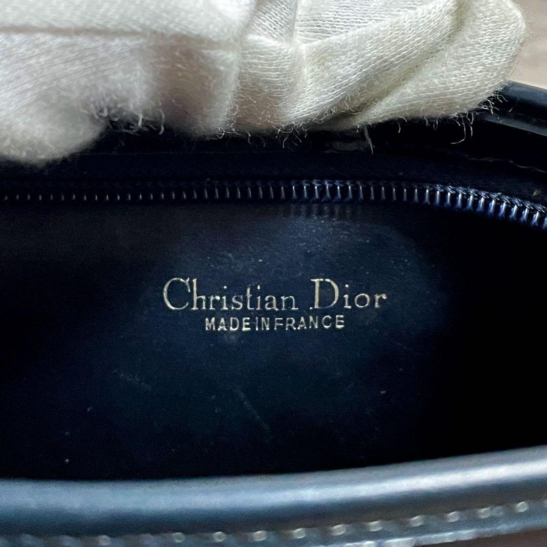 ディオール トロッター キャンバス × レザー ショルダー バッグ ポーチ