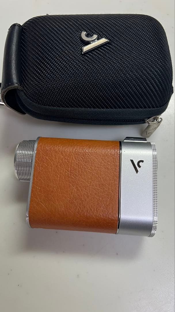 V ゴルフ用距離計 MS シルバー/ブラウン ケース付き