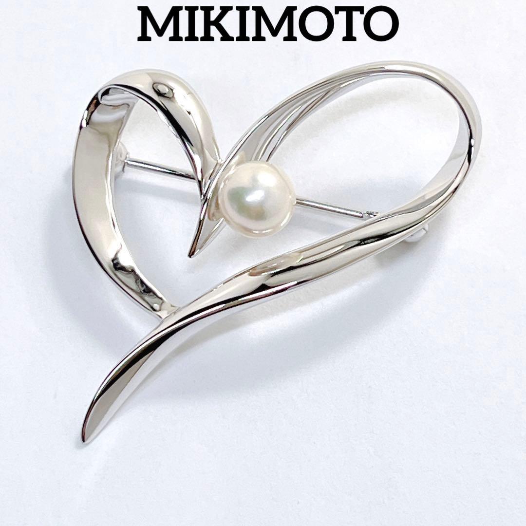 【未使用品】✨MIKIMOTO ミキモト パール　はブローチ　コサージュ　ハート