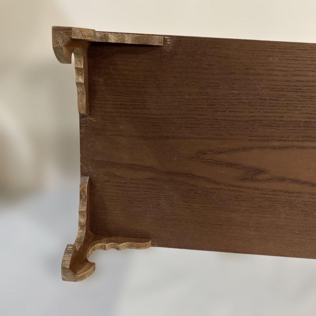 茶道具　文机　桑　七事式　茶歌舞伎