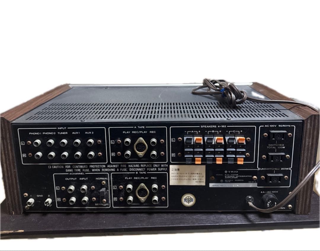 a 82】昭和レトロ/TRIOトリオ KA-7006/プリメインアンプ/現状品