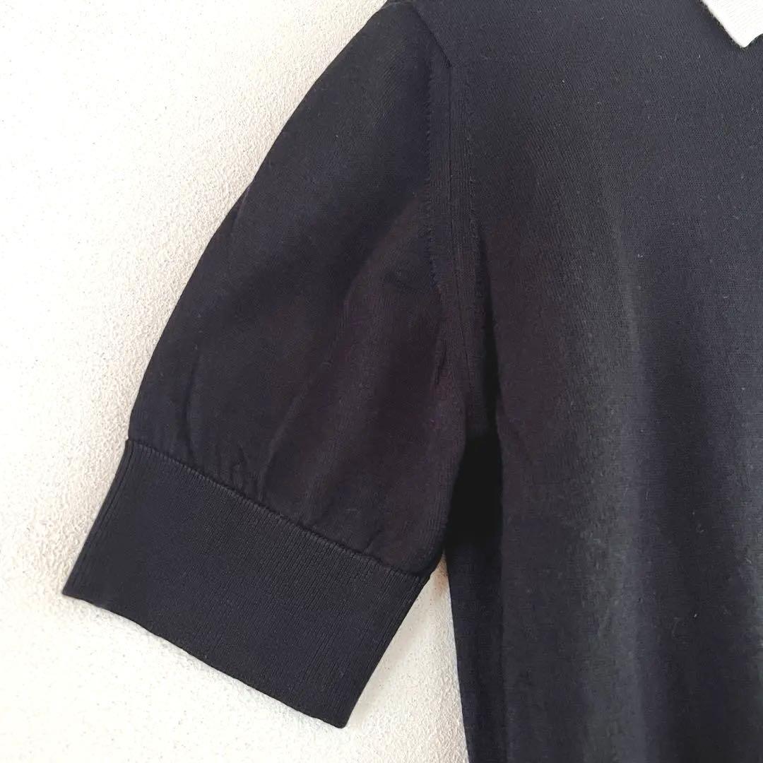 JOHN SMEDLEY ネイビー 半袖ポロシャツ