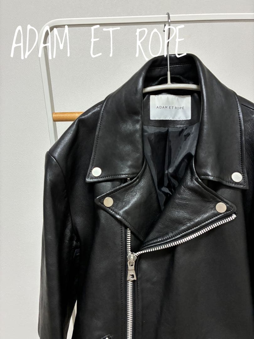 ADAM ET ROPE　ダブルライダースジャケット
