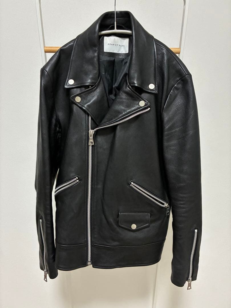 ADAM ET ROPE　ダブルライダースジャケット