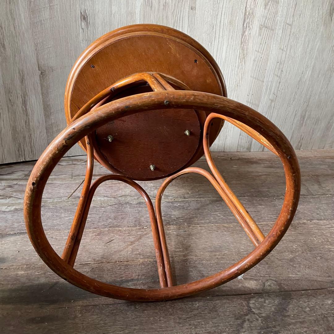 ラタン化粧台 ビンテージ アンティーク家具 ラタン家具 籐 鏡台 昭和レトロ