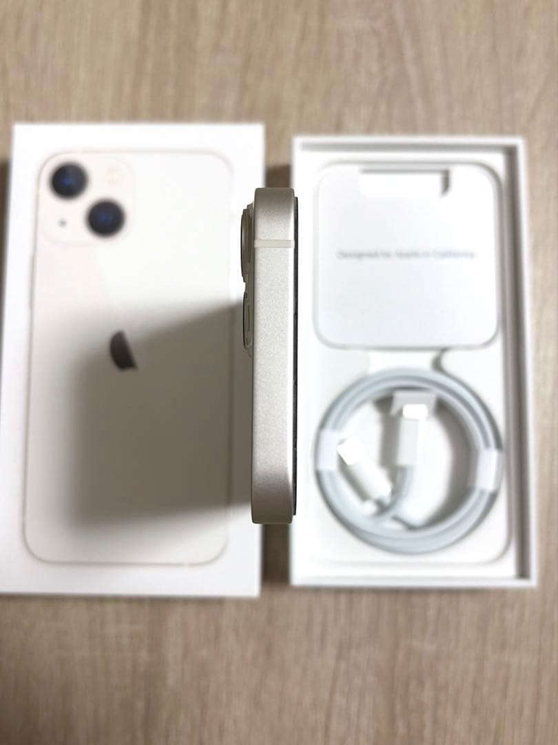 【付属品+ケース付】iPhone13mini 128GB 白 初期化済
