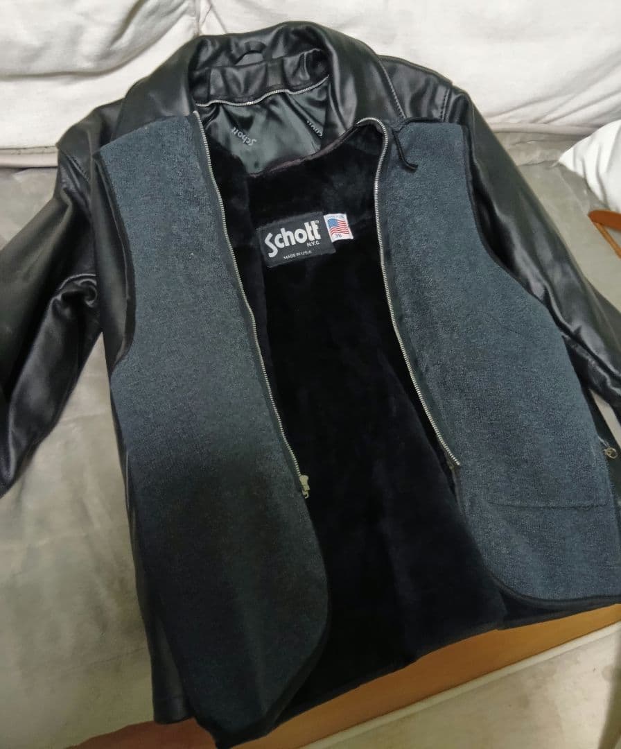 【未使用タグ付き】 Schott AT101 革ジャン レザー ジャケット