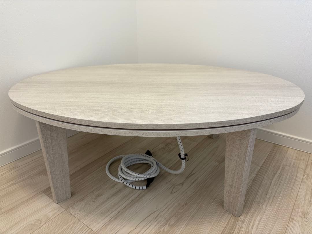 【美品】RASIK 楕円形こたつ 105×75cm テーブル+ 掛け布団