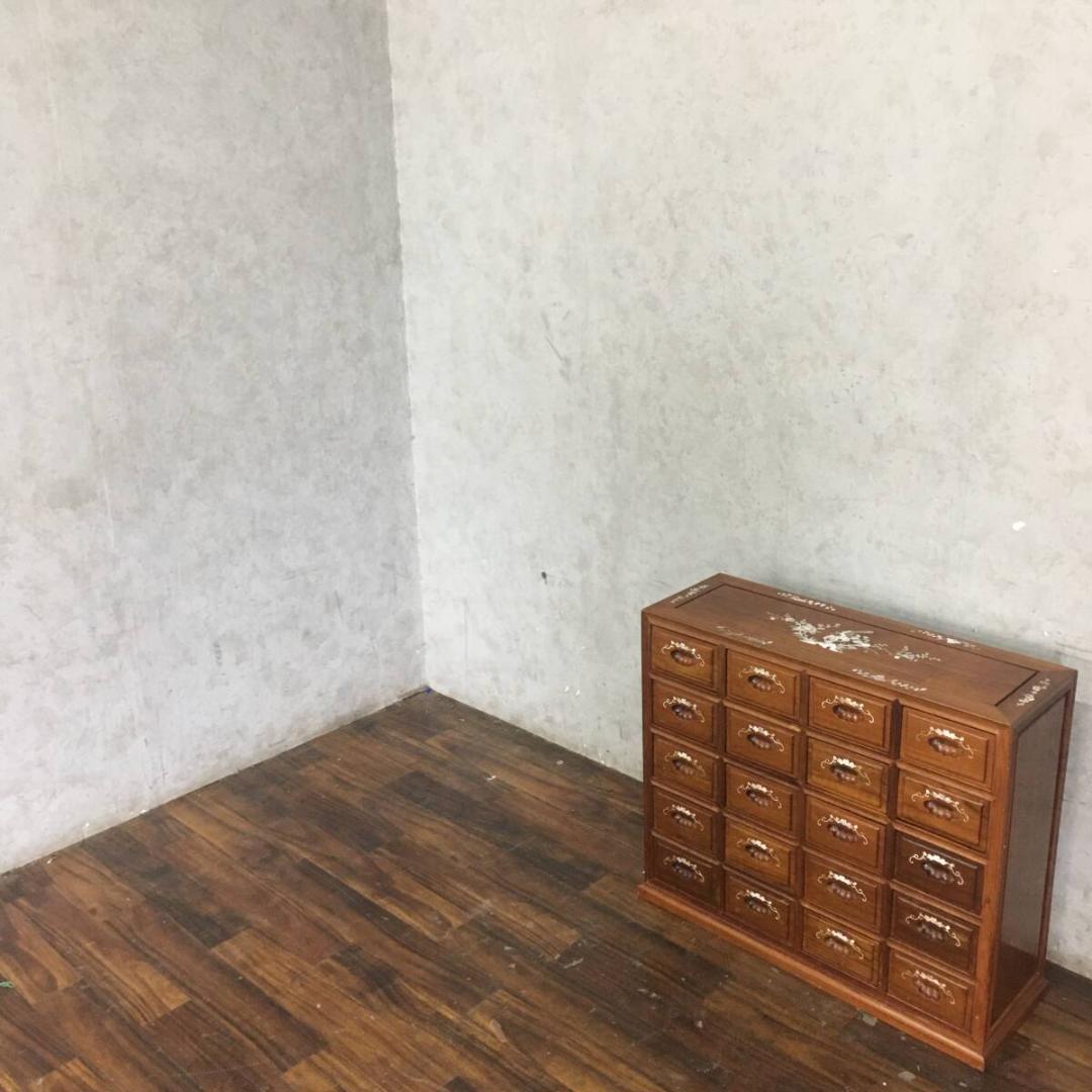 唐木 花梨 螺鈿細工 薬棚 薬箪笥 収納棚 棚 小物入れ 古道具 和家具