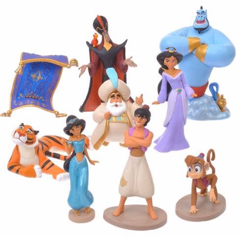新品☆Disney ディズニー アラジン フィギュアセット ディズニープリンセス
