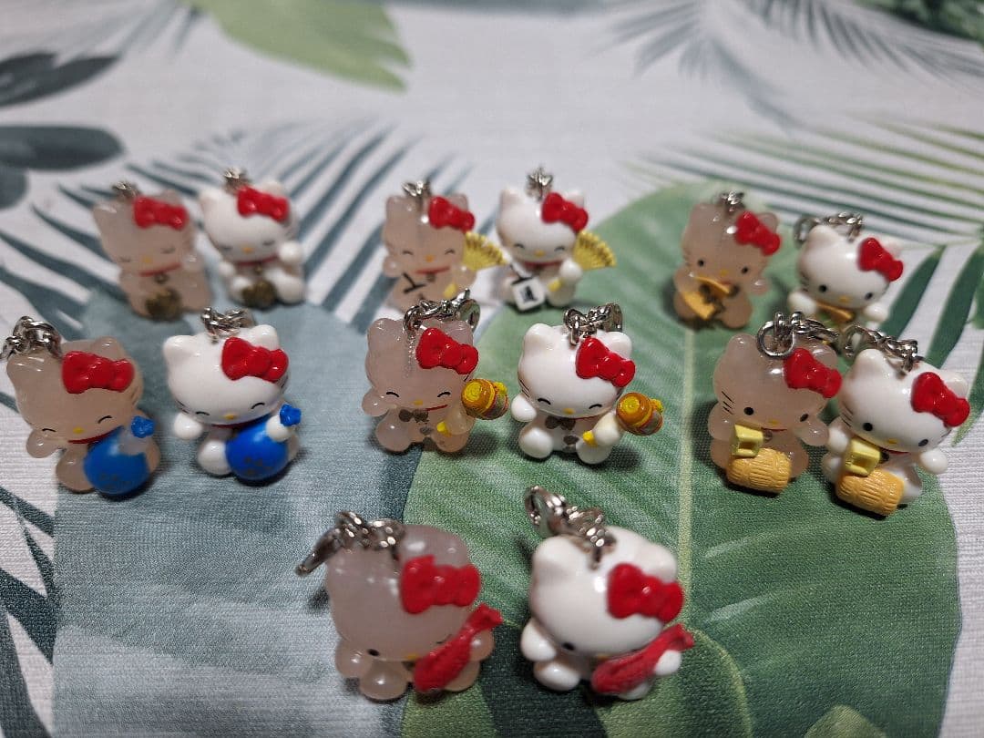 ハローキティ☆招福マスコットアクセサリーコレクション20種☆全種☆七福神☆招き猫