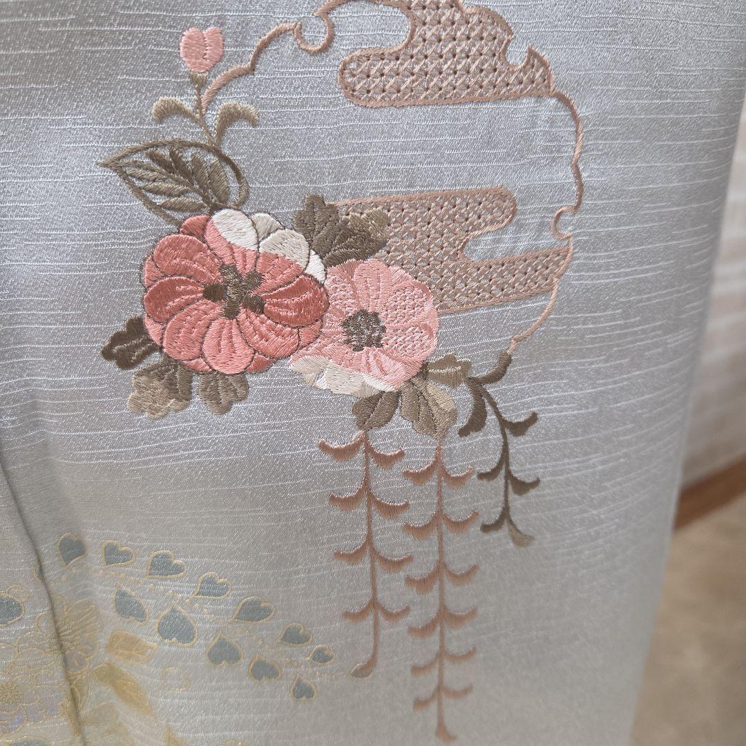 辻ケ花スワトウ付け下げ訪問着4点フルセット、着物、袋帯、帯締め、帯揚げ