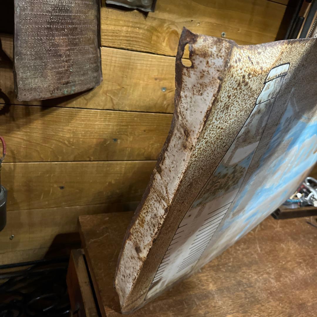 ヴィンテージ　錆び錆びペプシ看板