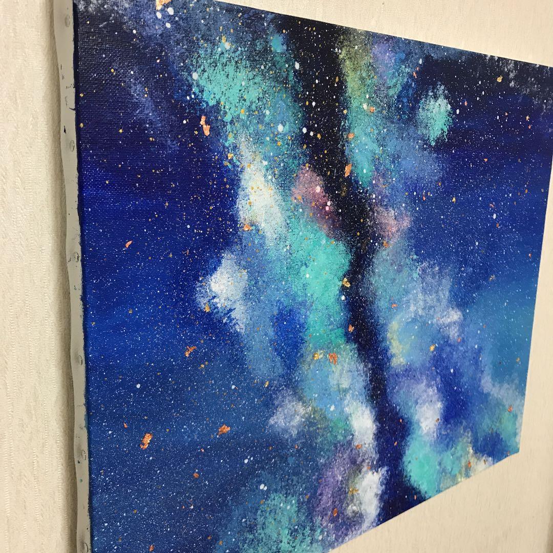 アートパネル　絵画　絵　抽象画　夜空　星　天の川　インテリア　現代アート