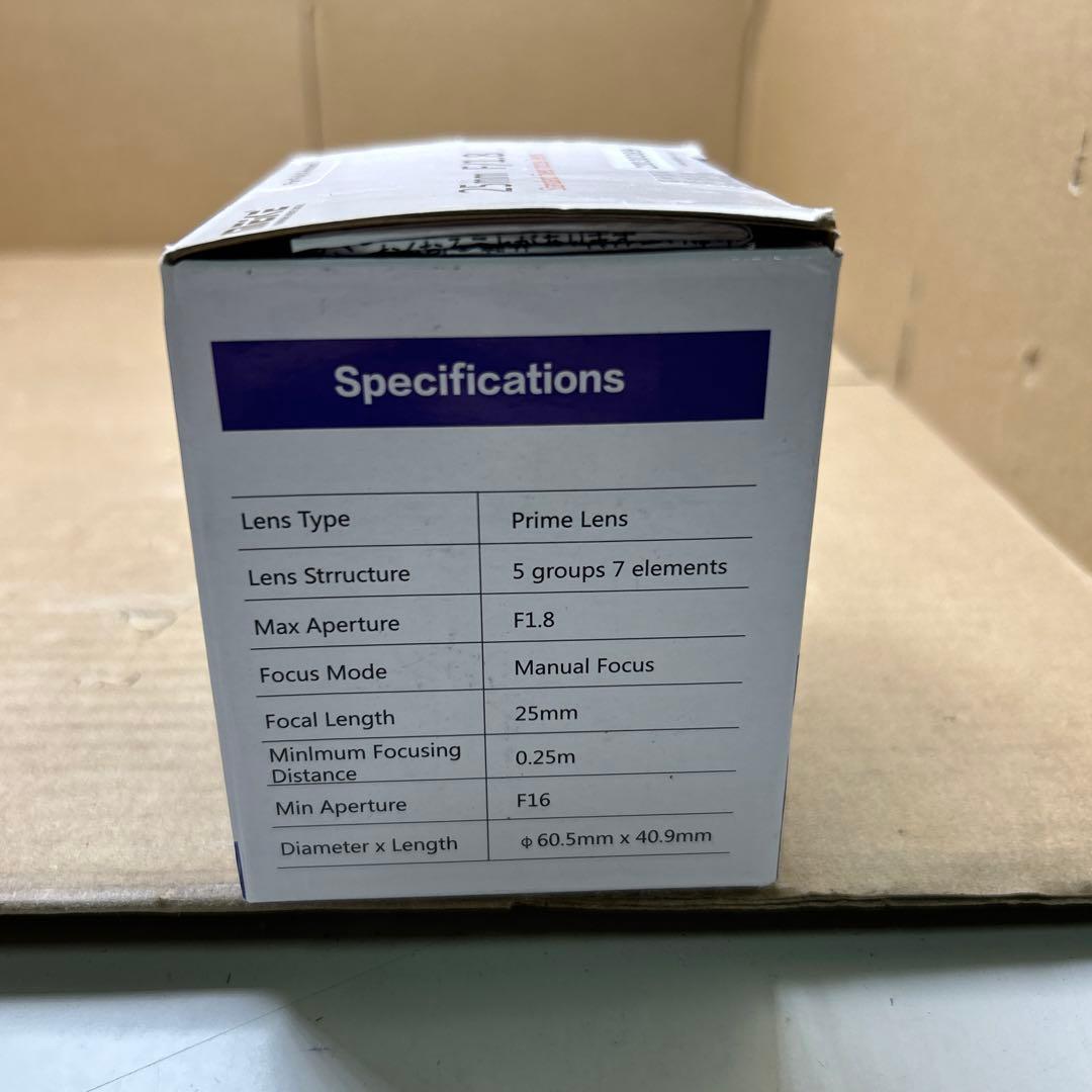 Meike 25mm f/1.8 単焦点レンズ Fuji Xマウント用
