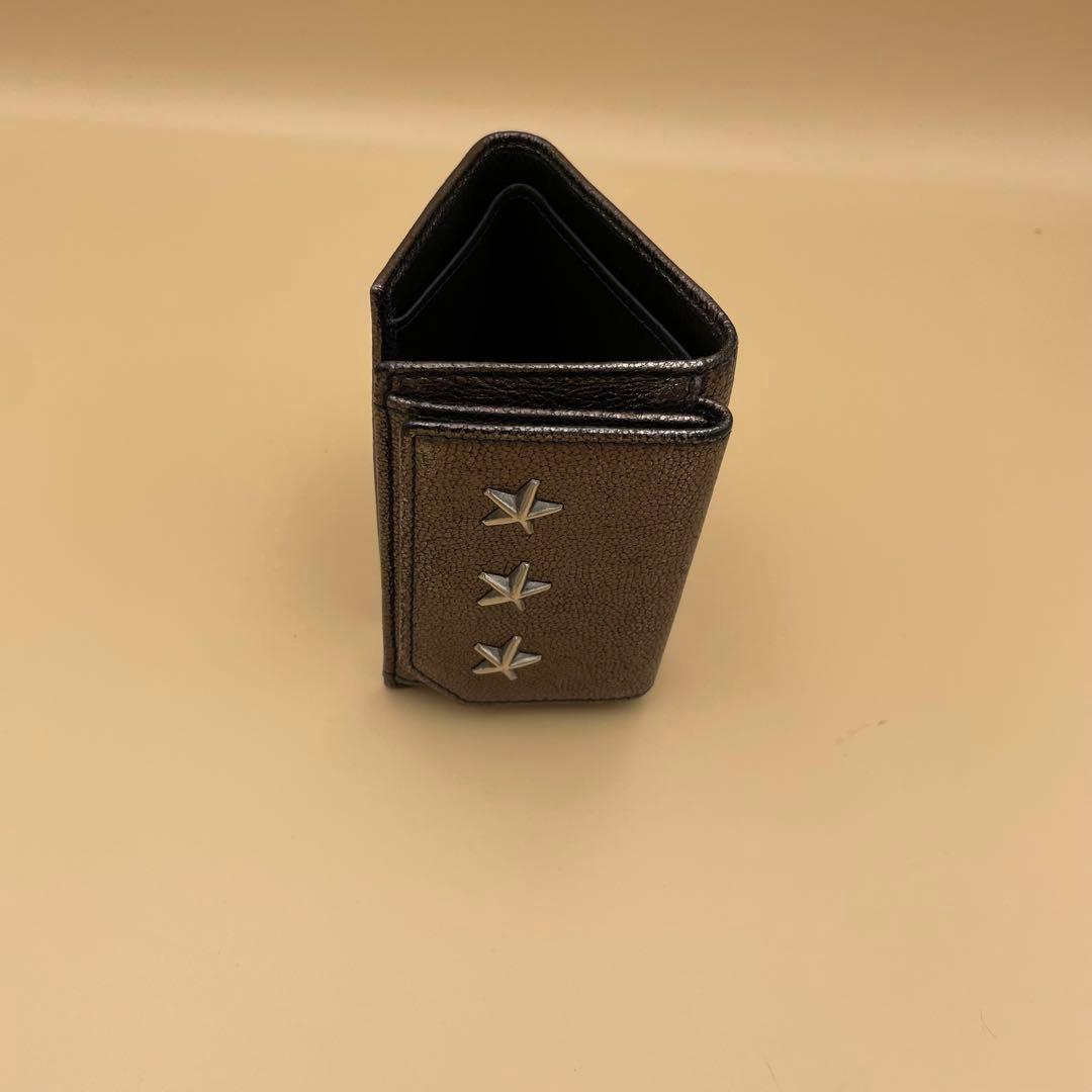 極美品✨JIMMY CHOO / ミニウォレット コンパクト財布 三つ折財布