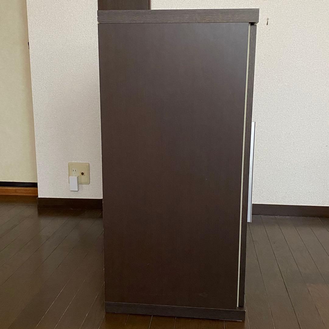 リビングキャビネット 食器棚 リビング収納 チェスト ダークブラウン