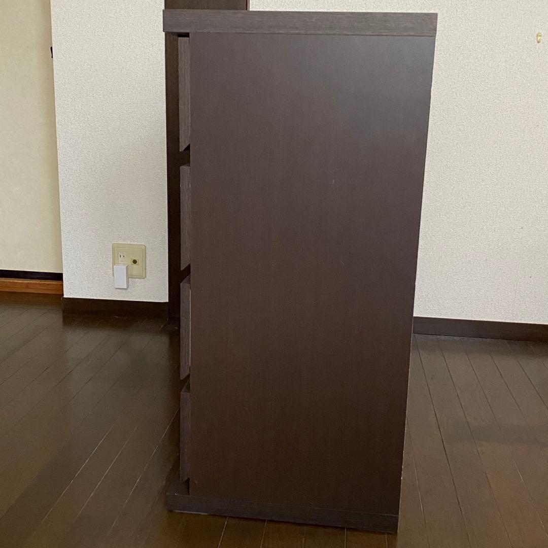 リビングキャビネット 食器棚 リビング収納 チェスト ダークブラウン