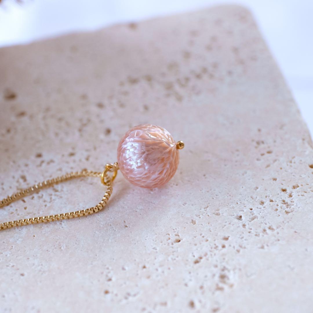 Kaya ♦︎14kgfピーチピンクドラゴンスケールカービングPT