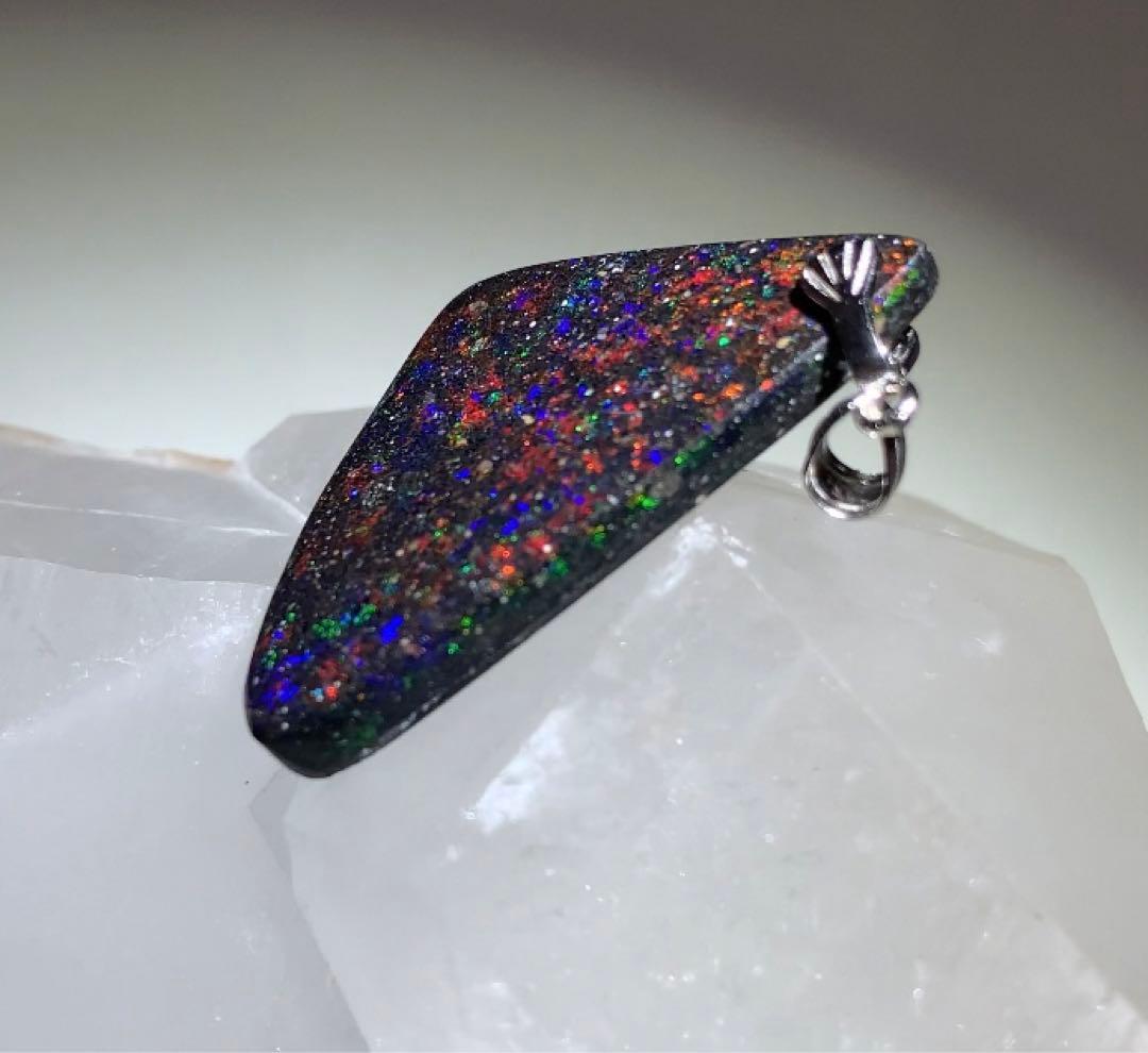 ★ジャスパー★ ★激レア★ ブラックマトリックスオパール　ペンダントトップ