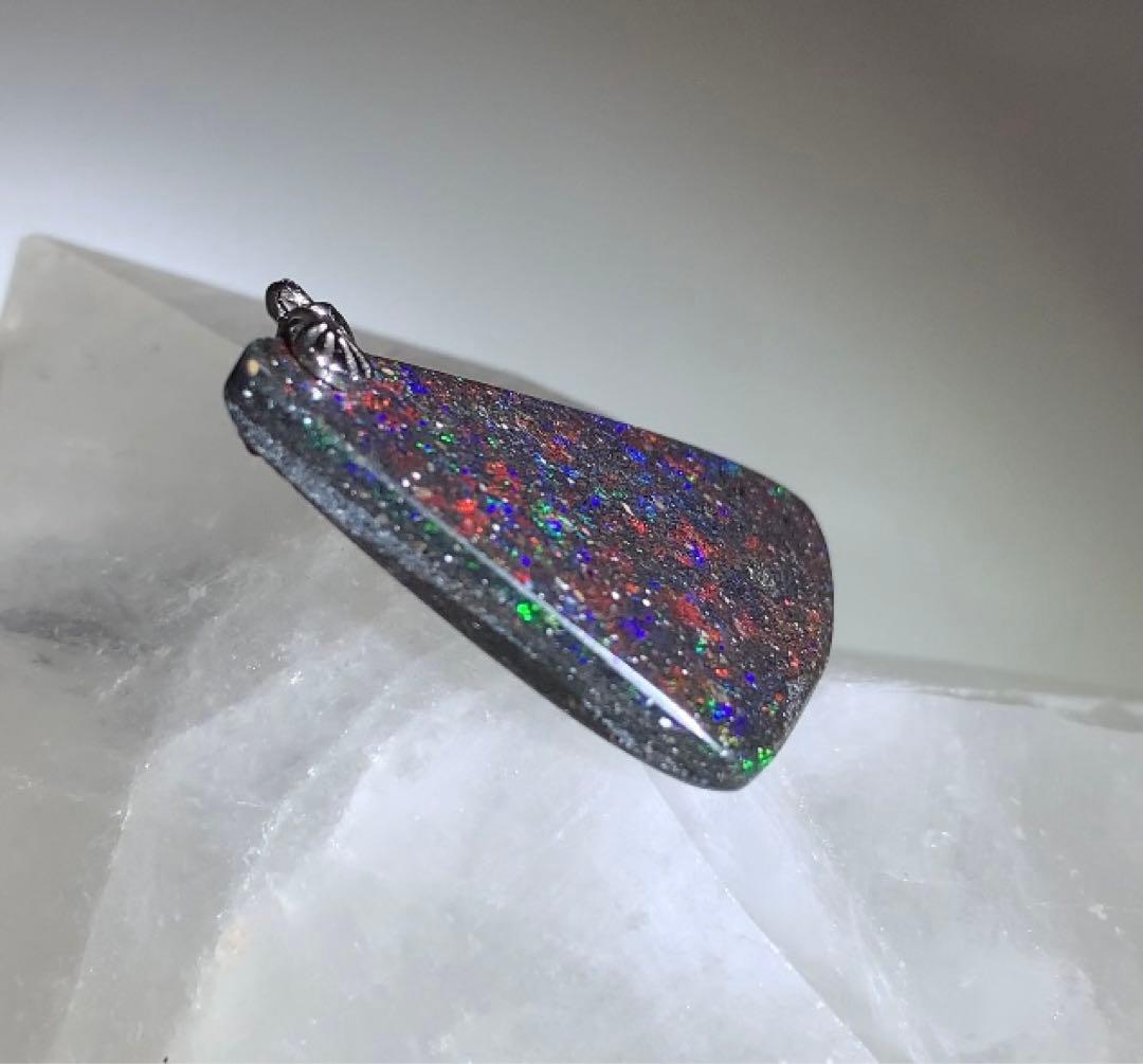 ★ジャスパー★ ★激レア★ ブラックマトリックスオパール　ペンダントトップ