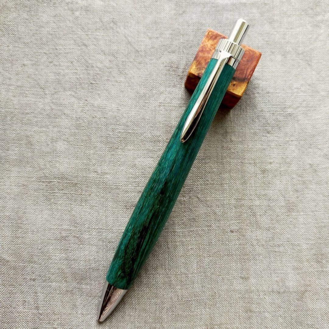 【森】　ハンドメイド　木軸ボールペン　スタビライズドウッド　G2