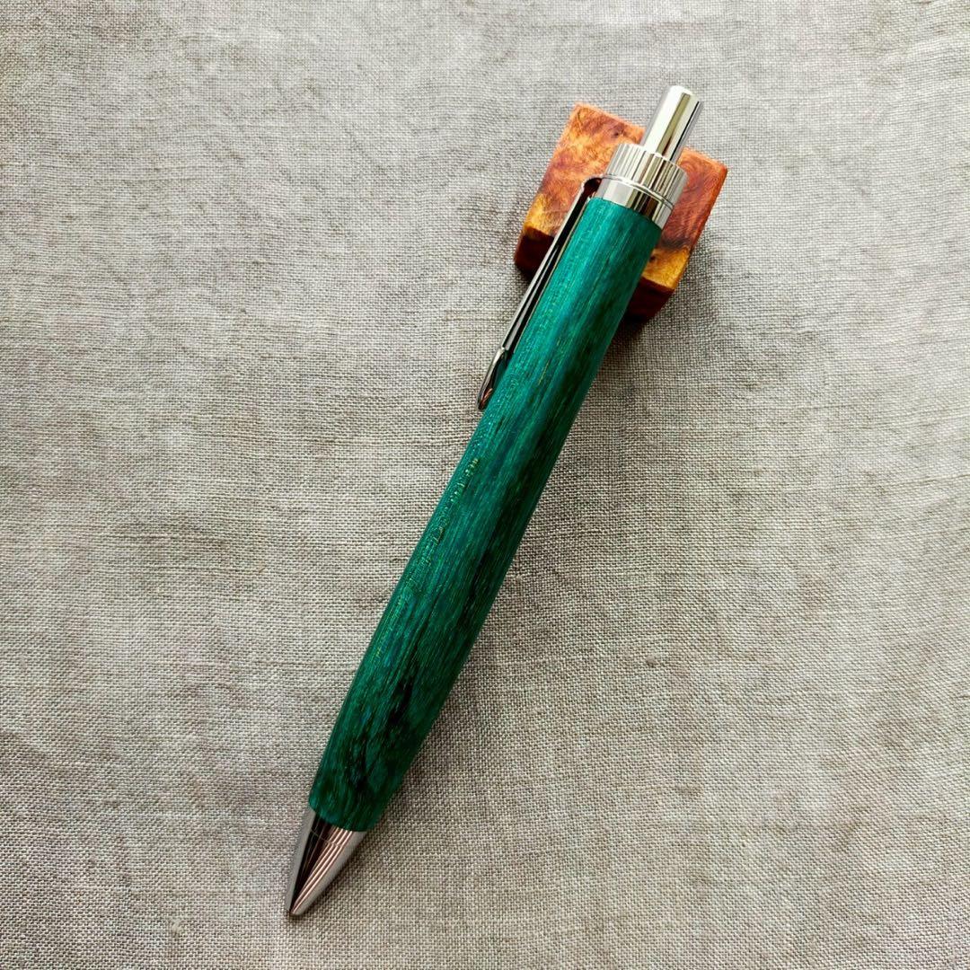 【森】　ハンドメイド　木軸ボールペン　スタビライズドウッド　G2