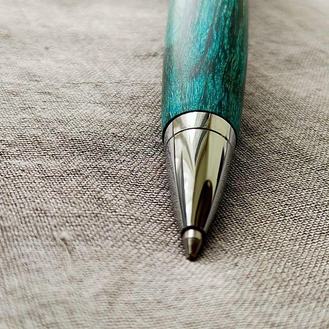 【森】　ハンドメイド　木軸ボールペン　スタビライズドウッド　G2