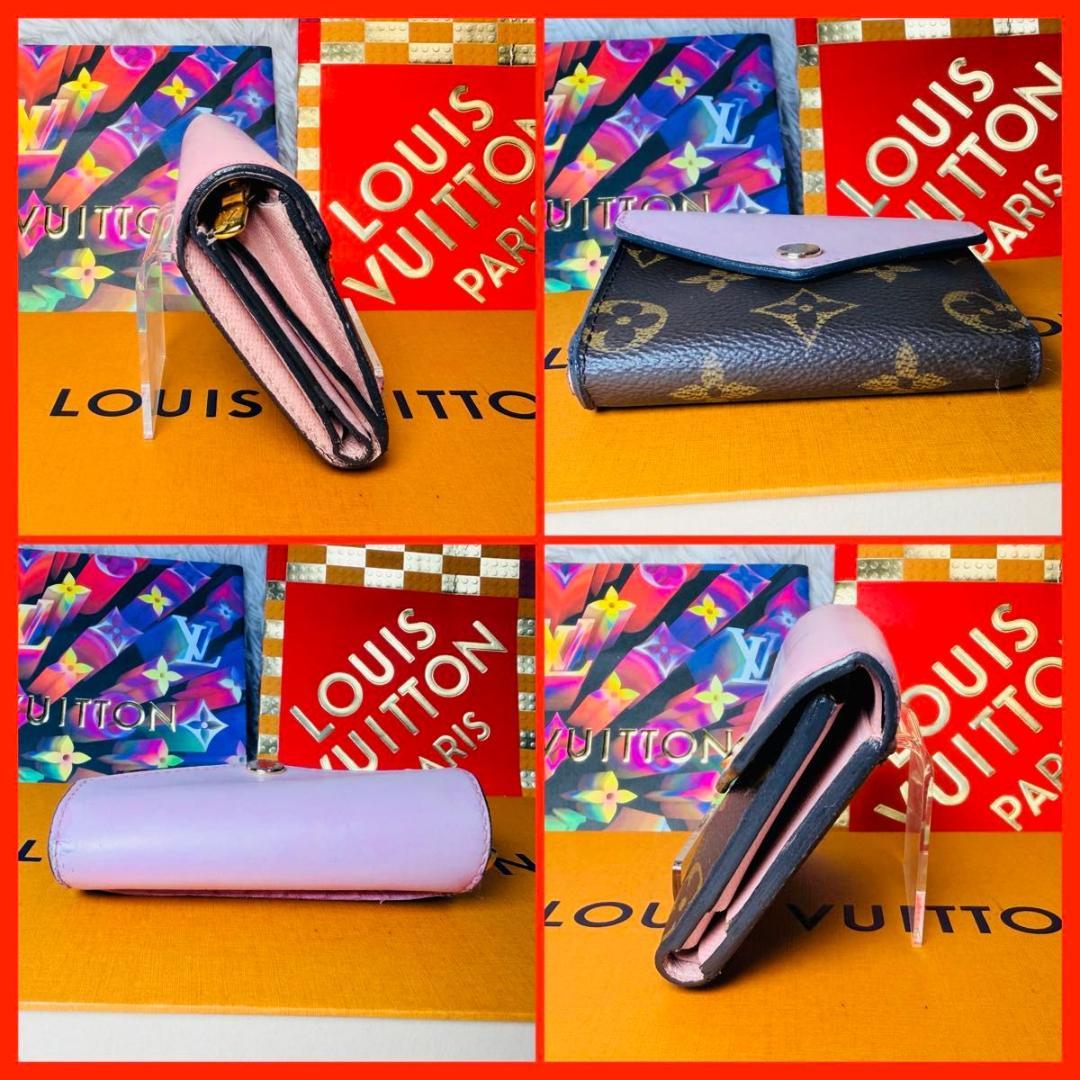 ルイヴィトン モノグラム ポルトフォイユ ゾエ ローズバレリーヌ 三つ折り財布