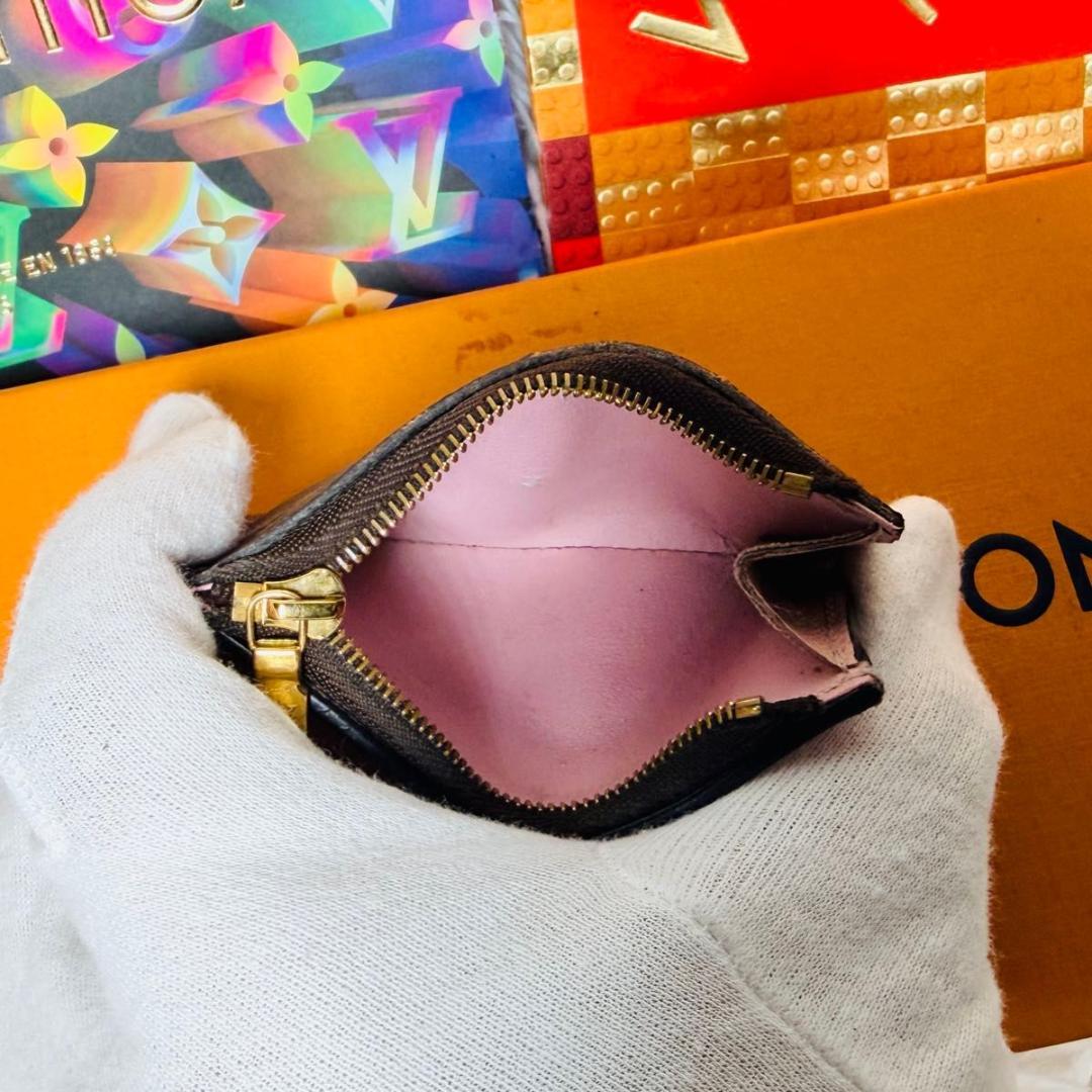 ルイヴィトン モノグラム ポルトフォイユ ゾエ ローズバレリーヌ 三つ折り財布