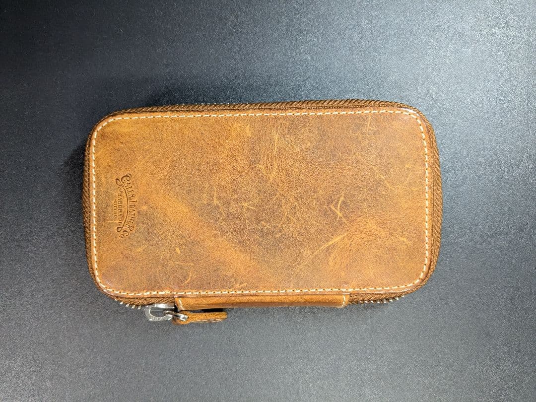 ガレンレザー　6本挿しペンケース　クレイジーホースレザー